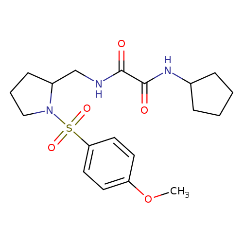 N'-cyclopentyl-N-{[1-(4-methoxybenzenesulfonyl)pyrrolidin-2-yl]methyl}ethanediamide