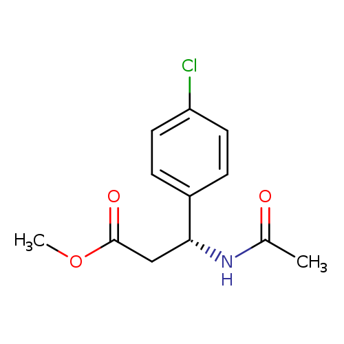Benzenepropanoic acid, b-(acetylamino)-4-chloro-, methylester, (bR)-