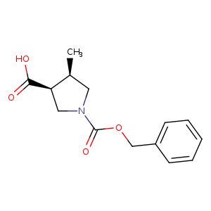 (3S,4R)-1-((Benzyloxy)carbonyl)-4-methylpyrrolidine-3-carboxylic acid