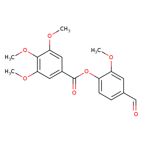 Benzoic acid,3,4,5-trimethoxy-, 4-formyl-2-methoxyphenyl ester