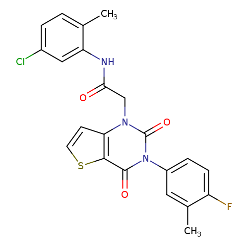 N-(5-chloro-2-methylphenyl)-2-[3-(4-fluoro-3-methylphenyl)-2,4-dioxo-1H,2H,3H,4H-thieno[3,2-d]pyrimidin-1-yl]acetamide