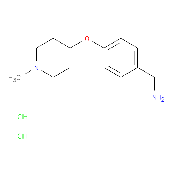 (4-((1-Methylpiperidin-4-yl)oxy)phenyl)methanamine dihydrochloride