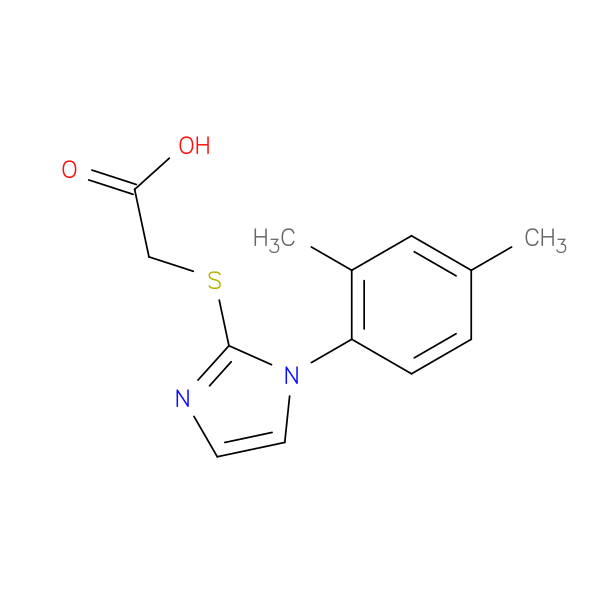 2-{[1-(2,4-dimethylphenyl)-1H-imidazol-2-yl]sulfanyl}acetic acid