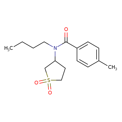 N-butyl-N-(1,1-dioxo-1lambda6-thiolan-3-yl)-4-methylbenzamide