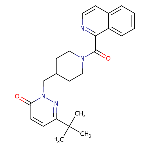 6-tert-butyl-2-{[1-(isoquinoline-1-carbonyl)piperidin-4-yl]methyl}-2,3-dihydropyridazin-3-one