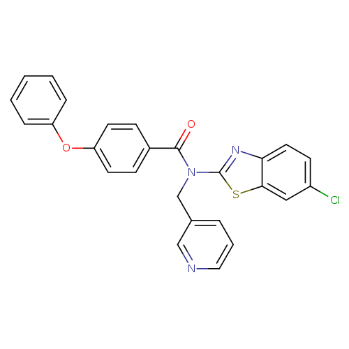 N-(6-chloro-1,3-benzothiazol-2-yl)-4-phenoxy-N-[(pyridin-3-yl)methyl]benzamide