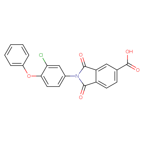 2-(3-chloro-4-phenoxyphenyl)-1,3-dioxo-5-isoindolinecarboxylic acid