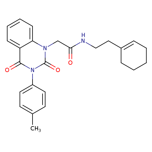 N-[2-(cyclohex-1-en-1-yl)ethyl]-2-[3-(4-methylphenyl)-2,4-dioxo-1,2,3,4-tetrahydroquinazolin-1-yl]acetamide