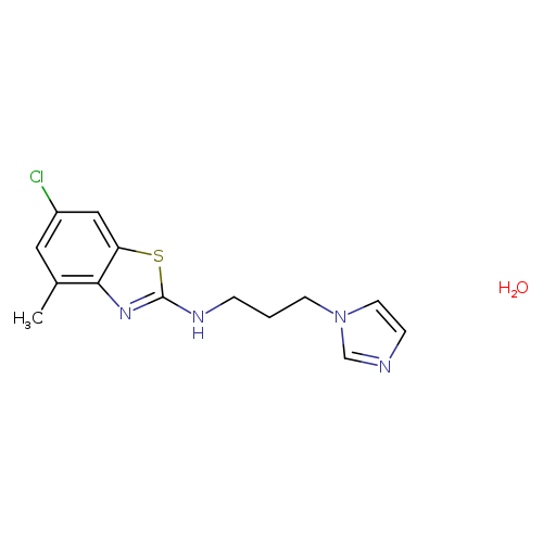6-chloro-N-[3-(1H-imidazol-1-yl)propyl]-4-methyl-1,3-benzothiazol-2-amine hydrate
