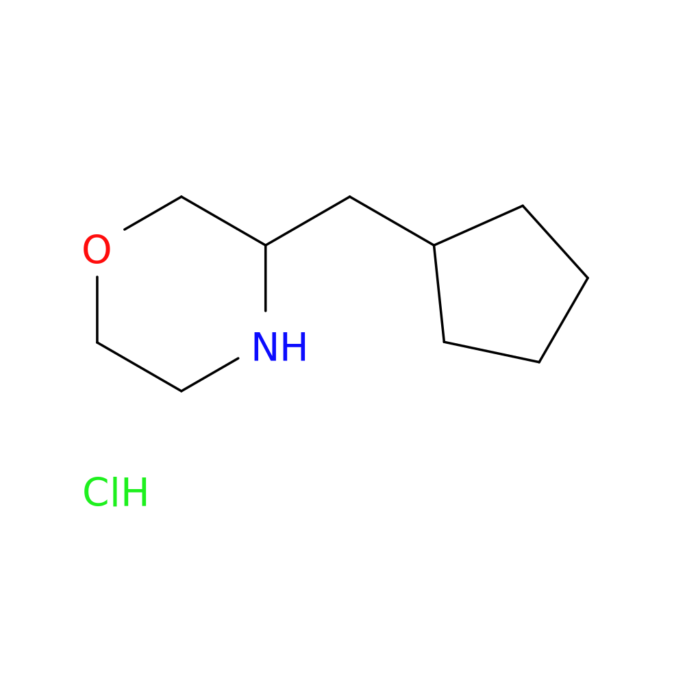 3-(cyclopentylmethyl)morpholine hydrochloride