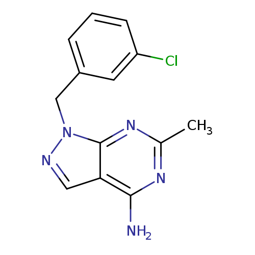 1-[(3-chlorophenyl)methyl]-6-methyl-1H-pyrazolo[3,4-d]pyrimidin-4-amine