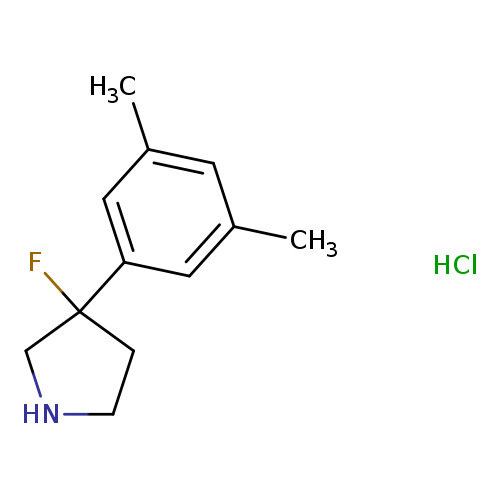3-(3,5-dimethylphenyl)-3-fluoropyrrolidine hydrochloride