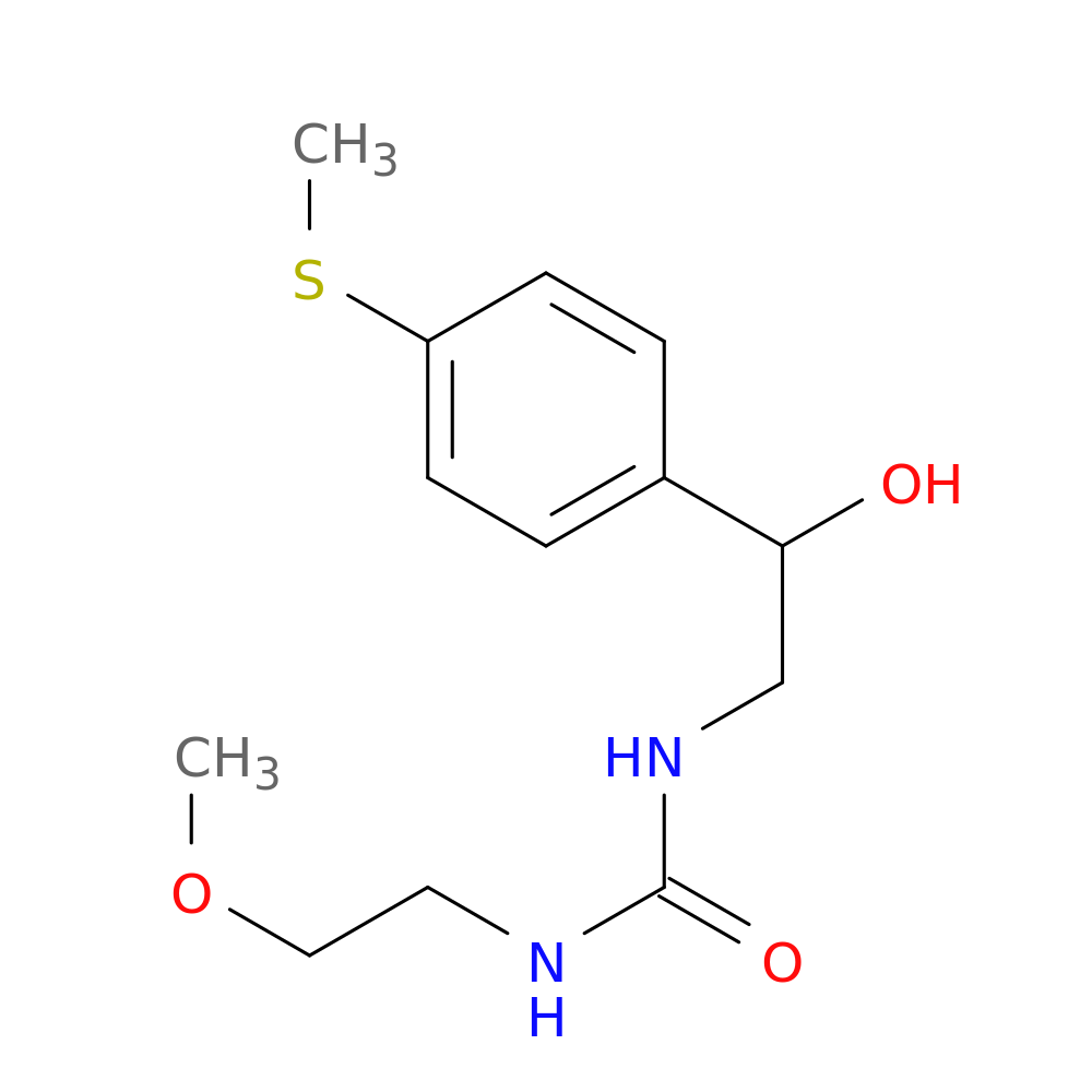 1-{2-hydroxy-2-[4-(methylsulfanyl)phenyl]ethyl}-3-(2-methoxyethyl)urea