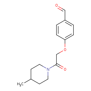 4-(2-(4-Methylpiperidin-1-yl)-2-oxoethoxy)benzaldehyde
