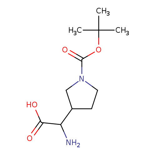 2-(1-(tert-butoxycarbonyl)pyrrolidin-3-yl)-2-aminoacetic acid