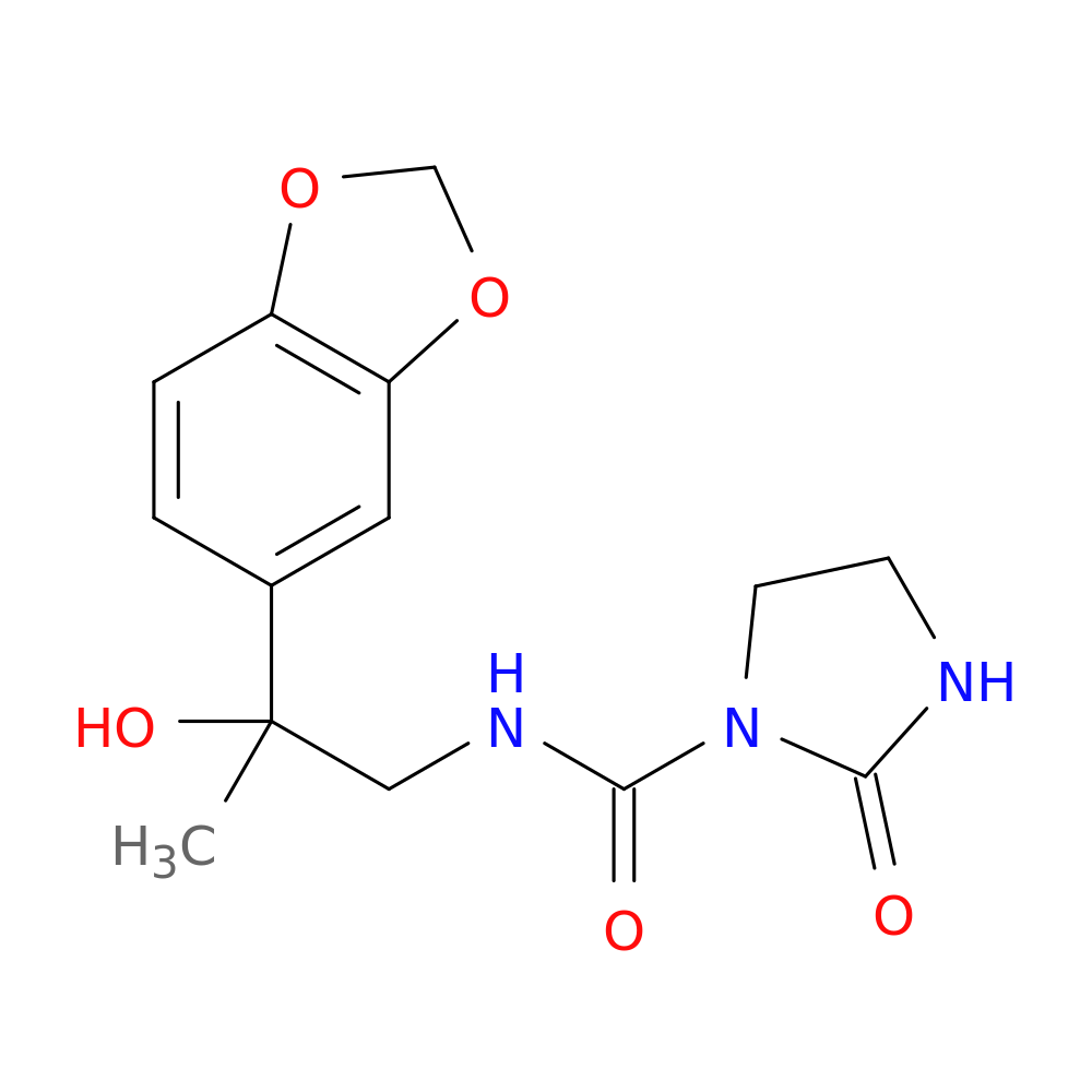 N-[2-(2H-1,3-benzodioxol-5-yl)-2-hydroxypropyl]-2-oxoimidazolidine-1-carboxamide