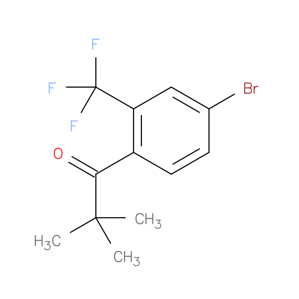 1-[4-bromo-2-(trifluoromethyl)phenyl]-2,2-dimethylpropan-1-one