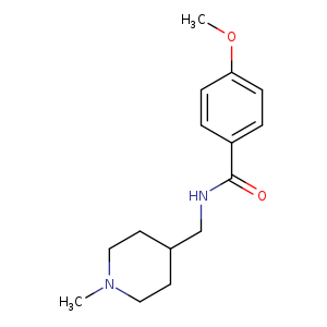 4-methoxy-N-[(1-methylpiperidin-4-yl)methyl]benzamide