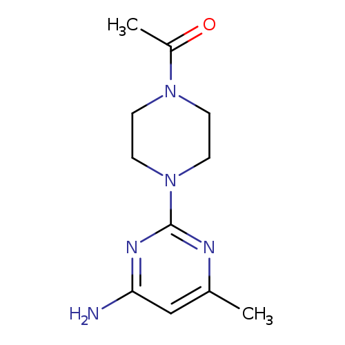 2-(4-acetylpiperazin-1-yl)-6-methylpyrimidin-4-amine