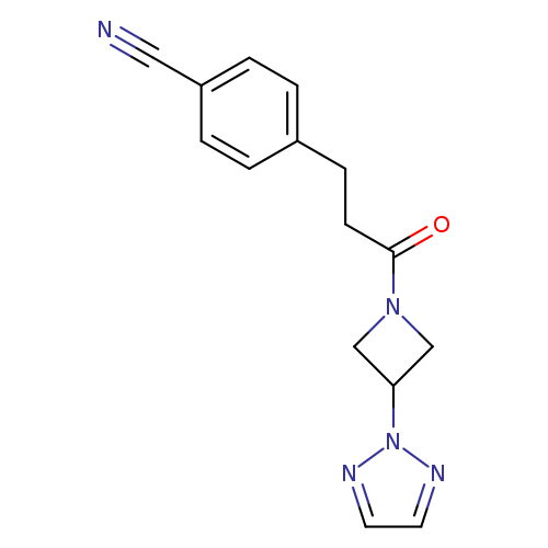 4-{3-oxo-3-[3-(2H-1,2,3-triazol-2-yl)azetidin-1-yl]propyl}benzonitrile