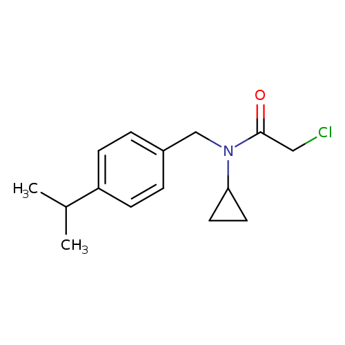 2-chloro-n-cyclopropyl-n-{[4-(propan-2-yl)phenyl]methyl}acetamide