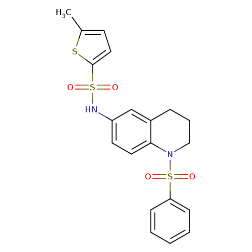 N-[1-(benzenesulfonyl)-1,2,3,4-tetrahydroquinolin-6-yl]-5-methylthiophene-2-sulfonamide