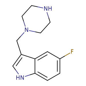 1H-Indole, 5-fluoro-3-(1-piperazinylmethyl)-
