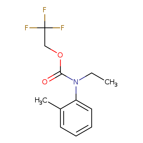 2,2,2-trifluoroethyl N-ethyl-N-(2-methylphenyl)carbamate