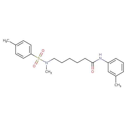 6-(N-methyl4-methylbenzenesulfonamido)-N-(3-methylphenyl)hexanamide
