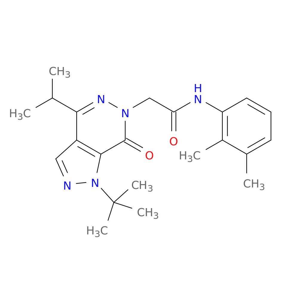 2-[1-tert-butyl-7-oxo-4-(propan-2-yl)-1H,6H,7H-pyrazolo[3,4-d]pyridazin-6-yl]-N-(2,3-dimethylphenyl)acetamide