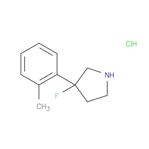 3-fluoro-3-(2-methylphenyl)pyrrolidine hydrochloride