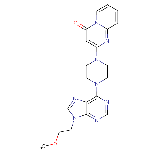 2-{4-[9-(2-methoxyethyl)-9H-purin-6-yl]piperazin-1-yl}-4H-pyrido[1,2-a]pyrimidin-4-one