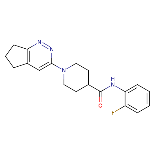1-{5H,6H,7H-cyclopenta[c]pyridazin-3-yl}-N-(2-fluorophenyl)piperidine-4-carboxamide