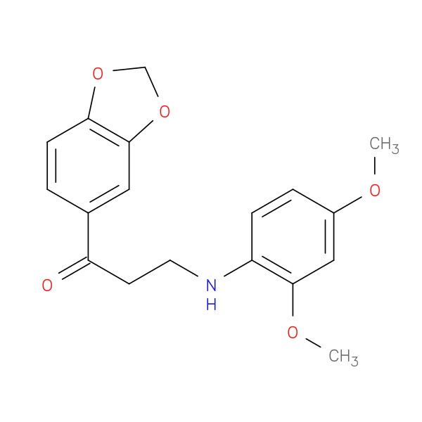 1-(Benzo[d][1,3]dioxol-5-yl)-3-((2,4-dimethoxyphenyl)amino)propan-1-one