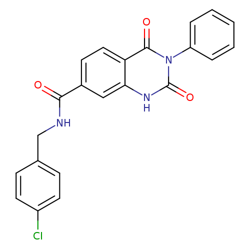 N-[(4-chlorophenyl)methyl]-2,4-dioxo-3-phenyl-1,2,3,4-tetrahydroquinazoline-7-carboxamide