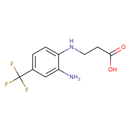 3-{[2-amino-4-(trifluoromethyl)phenyl]amino}propanoic acid