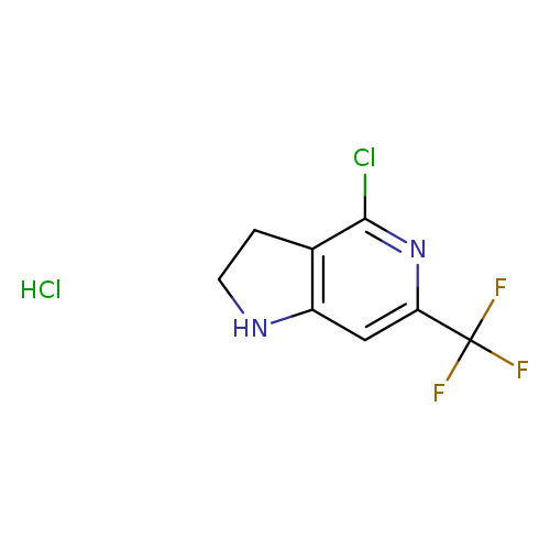 4-chloro-6-(trifluoromethyl)-1H,2H,3H-pyrrolo[3,2-c]pyridinehydrochloride