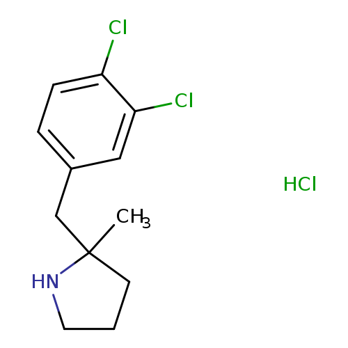 2-[(3,4-dichlorophenyl)methyl]-2-methylpyrrolidine hydrochloride