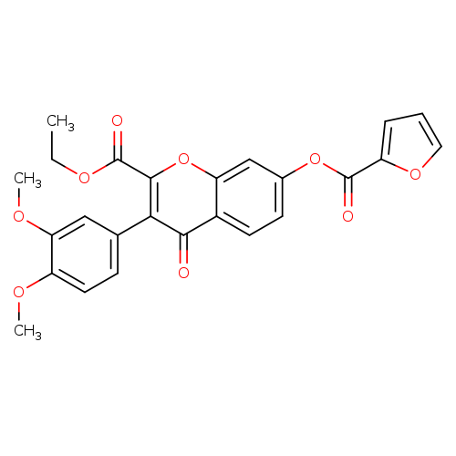 ethyl 3-(3,4-dimethoxyphenyl)-7-(furan-2-carbonyloxy)-4-oxo-4H-chromene-2-carboxylate