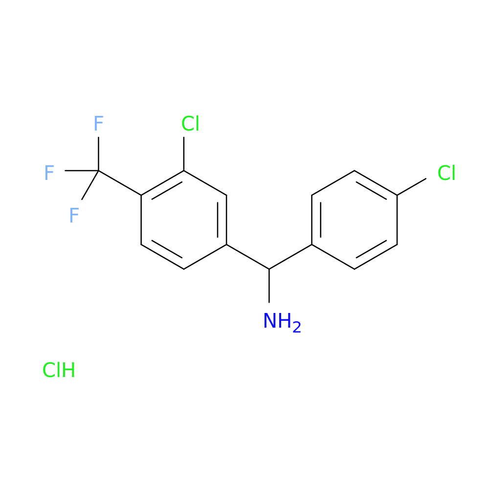 [3-chloro-4-(trifluoromethyl)phenyl](4-chlorophenyl)methanamine hydrochloride