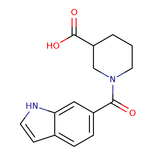 1-(1H-indole-6-carbonyl)piperidine-3-carboxylic acid