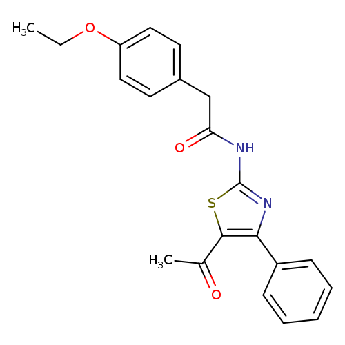 N-(5-acetyl-4-phenyl-1,3-thiazol-2-yl)-2-(4-ethoxyphenyl)acetamide