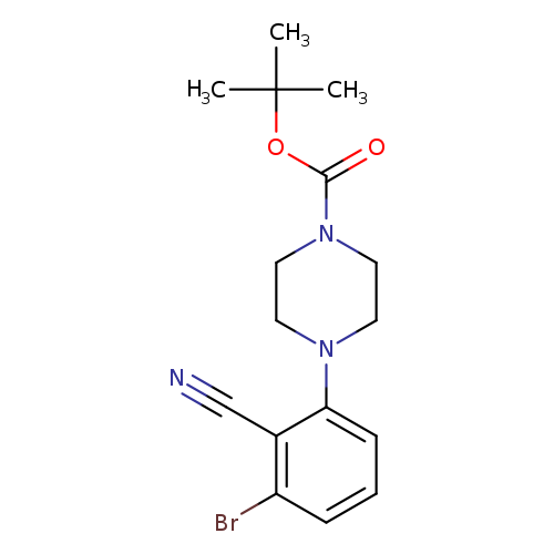 t-Butyl 4-(3-bromo-2-cyanophenyl)piperazine-1-carboxylate