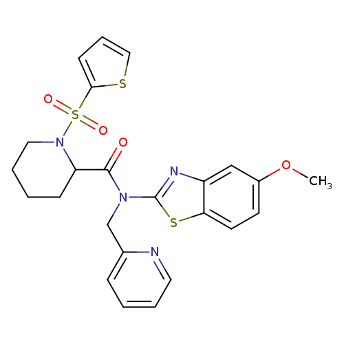 N-(5-methoxy-1,3-benzothiazol-2-yl)-N-[(pyridin-2-yl)methyl]-1-(thiophene-2-sulfonyl)piperidine-2-carboxamide