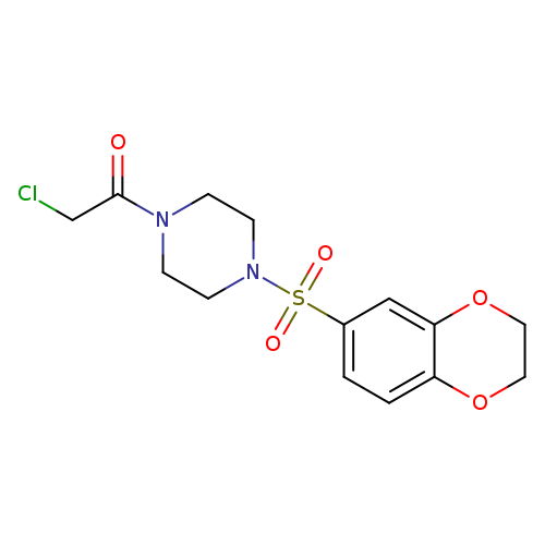 2-chloro-1-[4-(2,3-dihydro-1,4-benzodioxine-6-sulfonyl)piperazin-1-yl]ethan-1-one