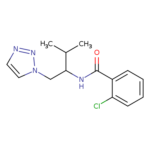 2-chloro-N-[3-methyl-1-(1H-1,2,3-triazol-1-yl)butan-2-yl]benzamide