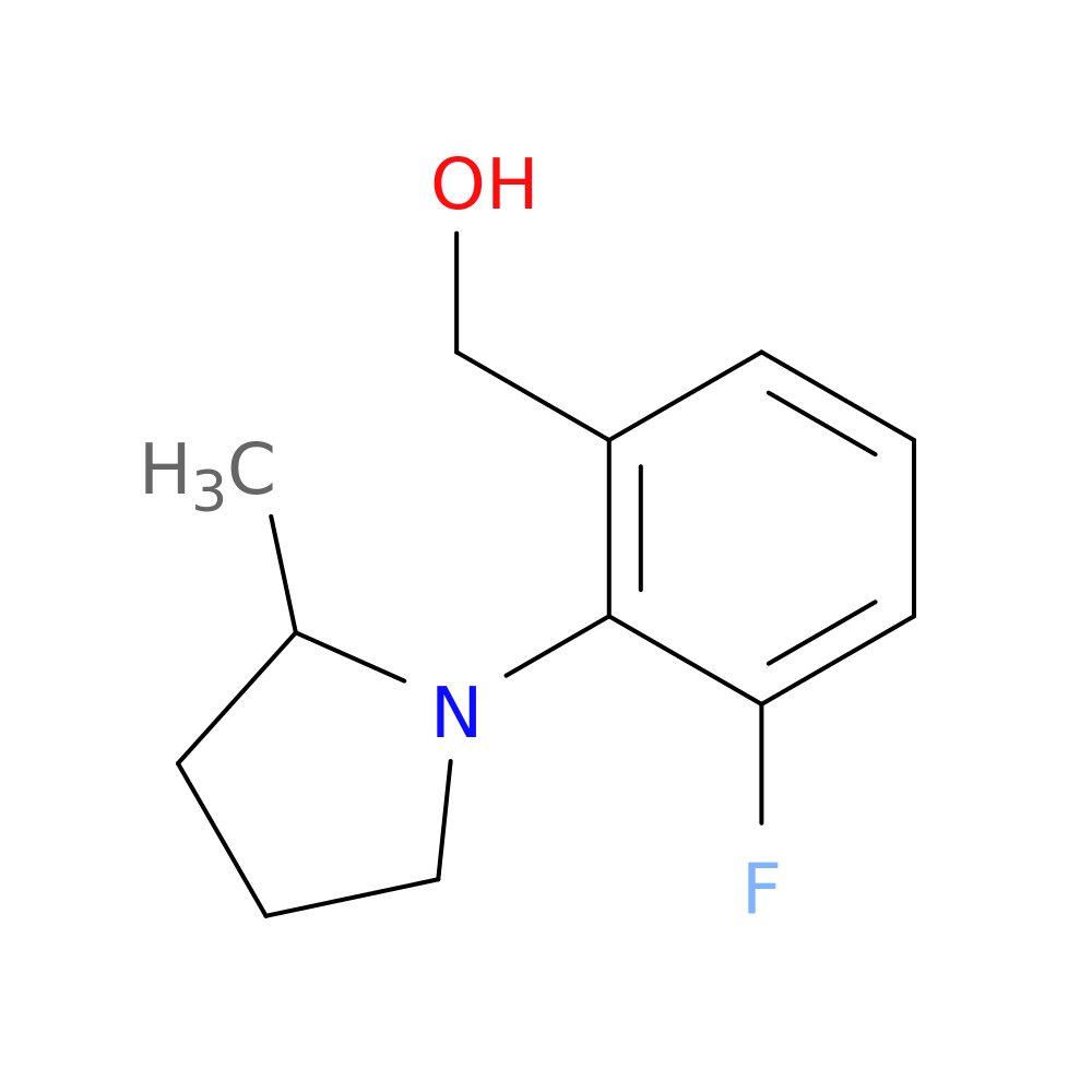 [3-fluoro-2-(2-methylpyrrolidin-1-yl)phenyl]methanol