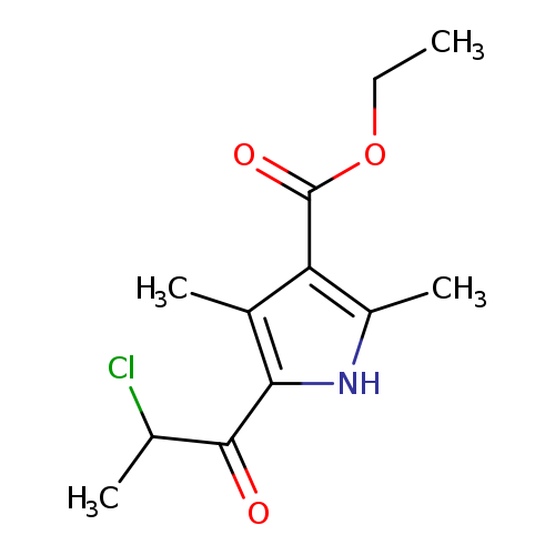 ethyl 5-(2-chloropropanoyl)-2,4-dimethyl-1H-pyrrole-3-carboxylate