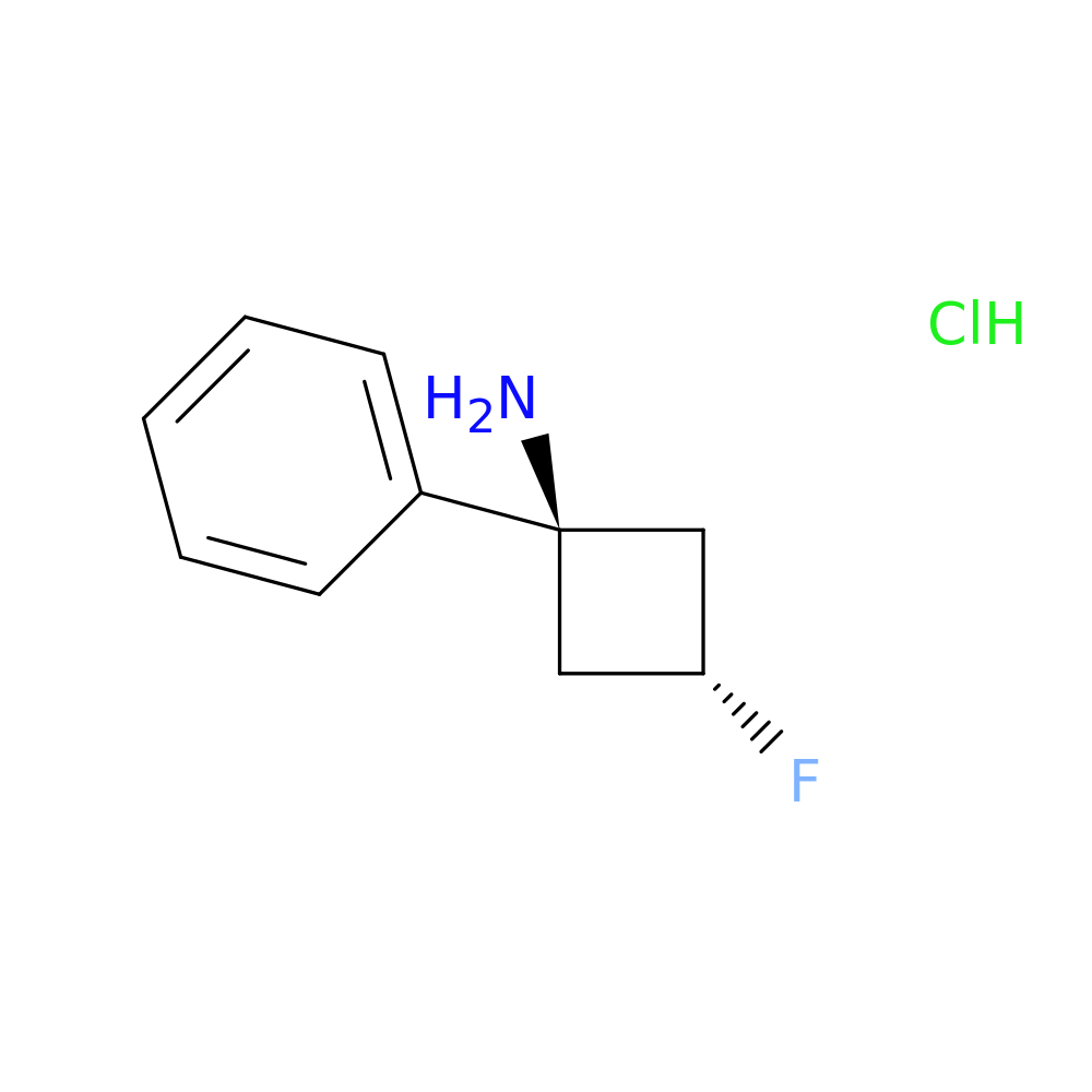 (1r,3r)-3-fluoro-1-phenylcyclobutan-1-amine hydrochloride