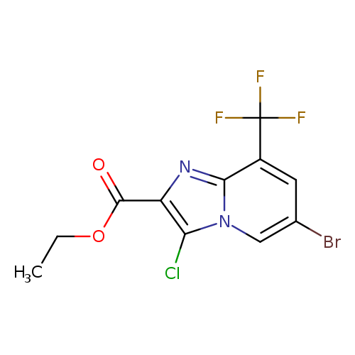 Ethyl 6-bromo-3-chloro-8-(trifluoromethyl)imidazo[1,2-a]pyridine-2-carboxylate